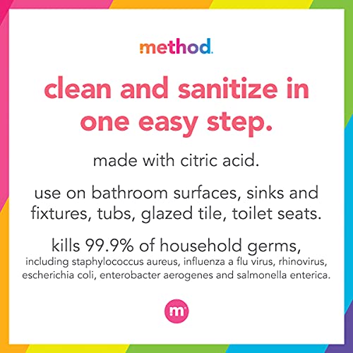 Method Antibacterial Bathroom Cleaner, Spearmint, Removes Mold + Mildew stains, 28 Fl Oz - Image 5