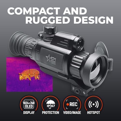 AGM Global Vision Varmint V2 LRF 50-640 Thermal Imaging Rifle Scope with Built-in Laser Range Finder, 20mK, 12 Micron, 640x512 (50 Hz), 50mm Lens - Image 3
