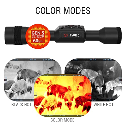 ATN Thor 5 640 Smart HD Thermal Scope with 640x480, 12 Micron Sensor | Magnification, Full HD Video Recording, Smooth Zoom | Exclusive Signature Series Kit - Image 4