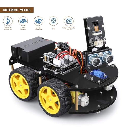 ELEGOO UNO R3 Smart Robot Car Kit V4 for Arduino Robotics for Kids Ages 8-12 12-16 STEM Science Kits Coding Gifts for 8 9 10 11 12 13 14 15 16 Year Old Boys Girls Teens Cool Engineering Building Toys - Image 6