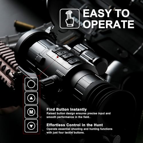 KINGNIGHT Orion OQ50L 640x512 12um 50mm Thermal Imaging Rifle Scope with Built-in Laser Rangefinder and Ballistic Calculator, High Sensitivity IR Vision, Waterproof & Durable Design - Image 5