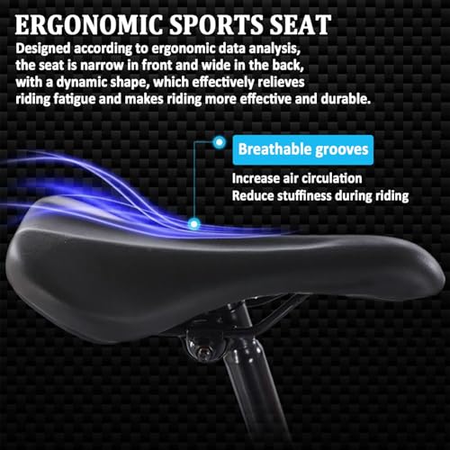 QUANBU 24 26 Inch Folding Mountain Bike 21-Speed Foldable Mountain Bicycle with Dual Disc Brakes 6 Spoke Wheels Mountain Bikes,Dual Suspension Design for Adult Men Women - Image 8