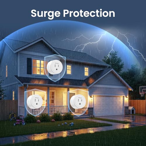 GHome Smart Mini Wi-Fi Plug, Smart Home Wi-Fi Outlet Compatible with Alexa, Google Home & IFTTT, No Hub Required, UL Certified, 2.4G WiFi Only, 1 Count (Pack of 1), White - Image 5