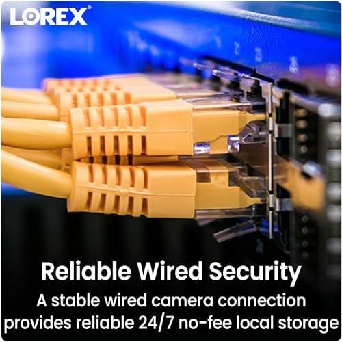 Lorex 4K 8MP IP Wired Metal Dome Outdoor/Indoor Security Camera - Smart Security Lighting, Smart Motion Detection, Deterrence Siren, Color Night Vision Booster, 2-Way Talk, IP67 Weatherproof (Black) - Image 9