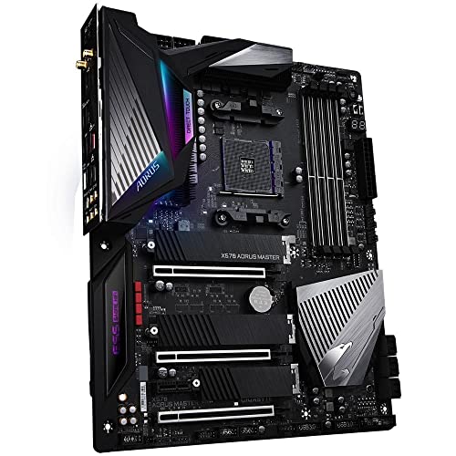 GIGABYTE X570 AORUS Master (AMD Ryzen 3000/X570/ATX/PCIe4.0/DDR4/USB3.1/ESS 9118 Sabre HiFi DAC/Fins-Array Heatsink/RGB Fusion 2.0/3xM.2 Thermal Guard/Gaming Motherboard) - Image 3