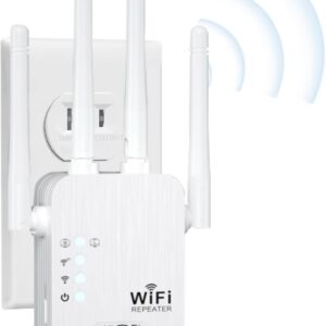 WiFi Extender,WiFi Extender Signal Booster for for Home & Outdoor,Device Servers Covers Up to 6000 Sq. ft and 35 Devices,Internet Booster,