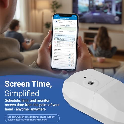 Egis Control Locking Smart Plug for Kids' Screen Time – Supports Consistent Screen Time Boundaries for TVs, Gaming Consoles & Computers – No Monthly Fees - Image 4