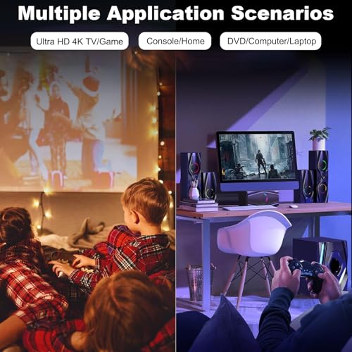 Bobtot Surround Sound Systems Home Theater System - 1200 Watts Peak Power 10" Subwoofer 5.1/2.1 Wired Audio Stereo Speakers Strong Bass with ARC Optical AUX Bluetooth Input - Image 7