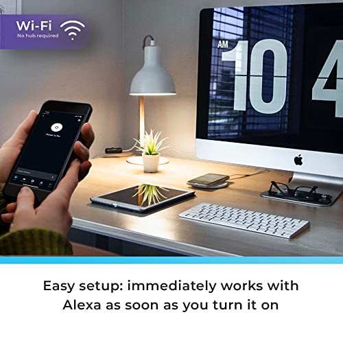 GLOBE Electric 50589 Color-Changing A19 LED Smart Light Bulb, 2.4 GHz Wi-Fi, 60W Equivalent 800LM, Works with Alexa Only, 1-Pack - Image 4