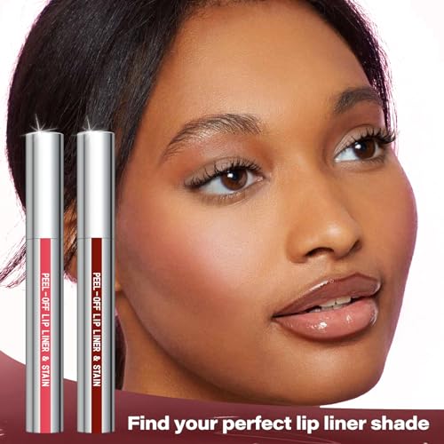 Cilrofelr Peel Off Lip Liner Stain, Long Wear Tattoo Lip Liner with Tweezer, Peel Off Lip Stain with Matte Finish, Long Lasting, Waterproof, Transfer-proof, Highly Pigmented Color (Cocoa) - Image 7