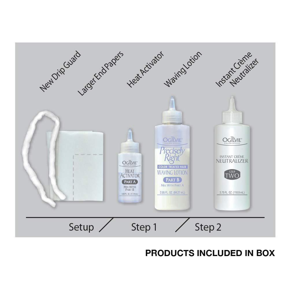 Ogilvie Salon Styles Precisely Right Professional Conditioning Perm Kit - Ideal for Color-Treated, Normal Hair - 1 Application - Image 2