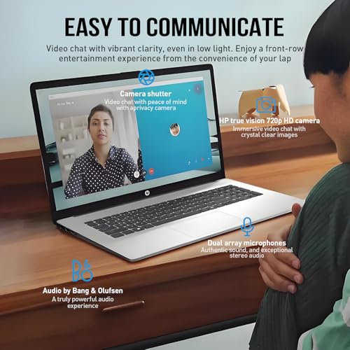 HP Laptops 17 Inch, 17.3" Laptop Computer, HD+ Large Screen, Intel Core i3 (8-Cores), 32GB RAM 1TB SSD, Windows 11 Pro, Number Pad, Wi-Fi 6, USB-C - Image 8