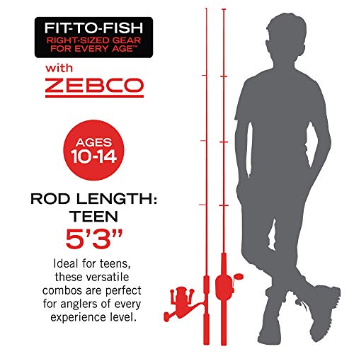 Zebco Kids Rambler Telescopic Spinning Reel and Fishing Rod Combo, 23.5-Inch to 5-Foot 3-Inch Telescoping Fishing Rod, Size 20 Reel, Pre-Spooled with 8-Pound Cajun Line, Seafoam/Black - Image 7