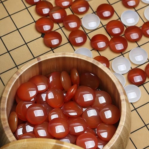 Top Natural Crystal Jade Go Board Game Set, Solid Wood Chessboards, Go Game - Weiqi, Wei Qi, Chinese Decor & Gifts, Chinese New Year Decor (Specialty) - Image 3