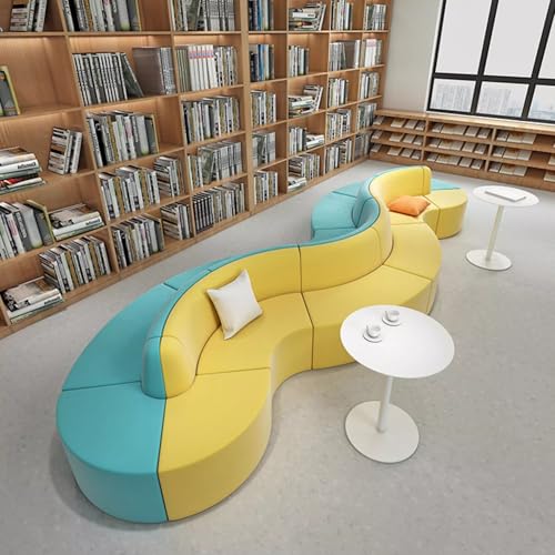 JOSOGO Unique Sectional Sofa Set, Creative Modular Lounge Seating for Artistic Waiting Zones, Modern Abstract Furniture Piece to Elevate Office or Studio Decor(B) - Image 7