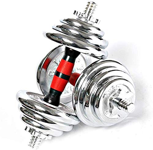 Gym Bench Adjustable Fitness Dumbbells Set Electroplated Cast Iron Dumbbell with Non-Slip Metal Handle for Gym Home Bodybuilding Training Dumbbell Exercise Size:30kg (30kg) - Image 4