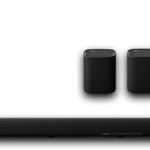 Yamaha True X BAR 50A 5.1 Home Theater Bundle, Includes True X BAR 50A | Dolby Atmos Sound Bar with Wireless Subwoofer + Two True X 1A Wireless Surround Sound Speakers, Bundle
