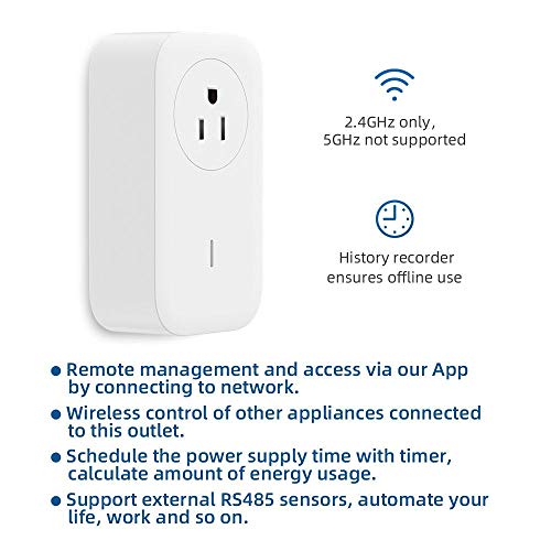 UBiBot Smart Plug WiFi Remote Control Outlet Alexa & IFTTT, Energy Monitoring and Timer Function, No HUB Required, Delayed Switch Supports External Temperature Probe (SP1 WiFi & SIM) - Image 4