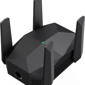 2025 AX3000 WiFi 6 Range Extender, WiFi Extender Signal Booster with Gigabit Ethernet Port, Dual Band (2.4G&5.8G) WiFi Repeater Cover up to 13888sp.ft, Faster Speed and Wider Cover, Quick Setup