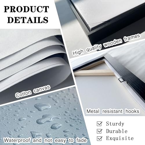 KLAKLA Abstract Wall Art 86x39 Inches - Huge Canvas Picture Wall Decor Living Room Oversized Artwork for Walls Bedroom Office Decoration Modern Frame Wall Art - Image 6