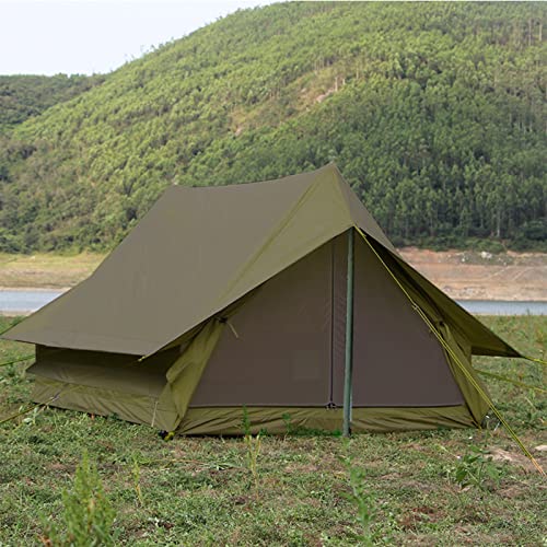 Outdoor Camping Retro Tent 2 People Self-Driving Tour Camping Rain-Proof Hut Type A-Shaped Tent Oxford Cloth Easy to Build and Store - Image 8