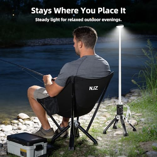 NJZ Telescopic Camping Light — Simple & Reliable Lighting for Everyday Use, Adjustable Height, 3 Brightness Levels, Portable Light for Camping, Home, and Outdoor Evenings - Image 5