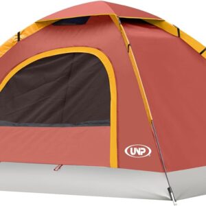 unp 6 Person 4 Season Dome Tent, Easy to Set Up for Camping & Hiking, Lightweight & Portable, Green