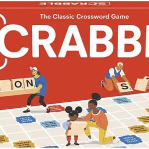 Hasbro Gaming Scrabble Board Game, Classic Word Games for Kids Ages 8 and Up, Fun Family Game for 2-4 Players, The Classic Crossword Game