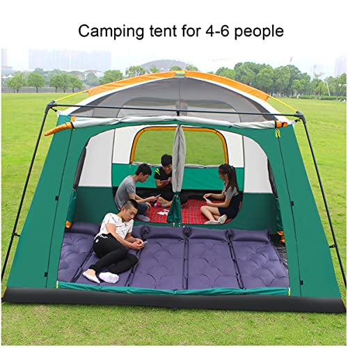 6 Person Tent Double Layer Tent for Camping Family,Waterproof Outdoor Tent with Porch,2 Bedroom+Living Room Tent,Advanced Ventilation Dome Tent - Image 4