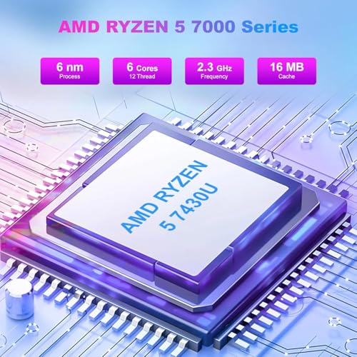 HP 17 Inch Laptop 2025, 17.3" FHD IPS Display, 64 GB RAM, 2 TB SSD, AMD Ryzen 5 7430U, AMD Radeon Graphics, Copilot-AI, Wi-Fi 6, Long Battery Life, Anti-Glare, Windows 11 Pro, w/Accessories - Image 3