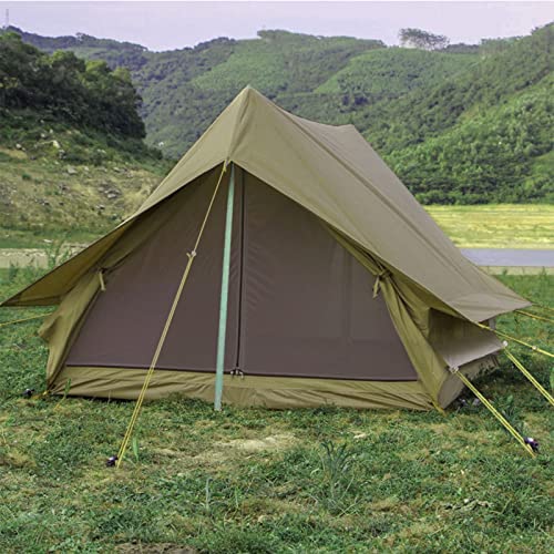 Outdoor Camping Retro Tent 2 People Self-Driving Tour Camping Rain-Proof Hut Type A-Shaped Tent Oxford Cloth Easy to Build and Store - Image 6