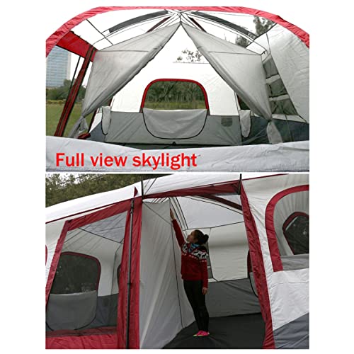 Large Tent Camping Tent 8-12 Person Family Tent 2 Bedroom,Festival Party Essential Big Tent Shelters Waterproof Tent, 4800mm-430x305x203cm - Image 3