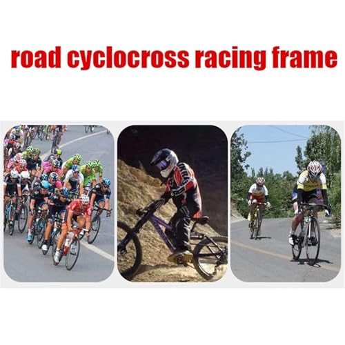 KLYso for 700C Wheel Road Bike Racing Frameset Carbon Discoloration Frame 45/48/51/54CM EPS BB86 Disc Brake Bicycle Frame Thru Axle(Red,51CM) - Image 3