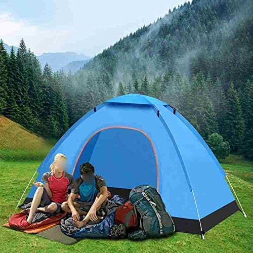 QZQHNYJ Camping Tent Automatic Camping Tent 1-2 Person Family Tent Double Layer Instant Setup Awning Outdoor Protable Backpacking Tent Hiking Travel (Color : - Image 7