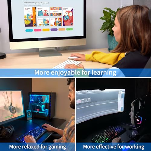 Wrist Rest for Computer Keyboard, Keyboard Wrist Rest, Ergonomic Keyboards Holder for Easy Typing Working, Wrist Pad for Keyboards with Comfortable Wrist Rest for Keyboard Blue Planets - Image 7