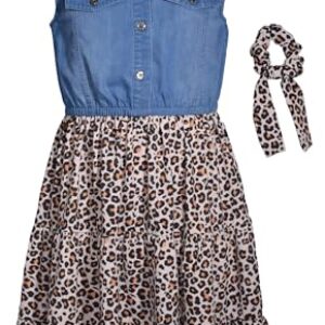 Bonnie Jean Little and Big Girls Denim to Print Tutu Dress