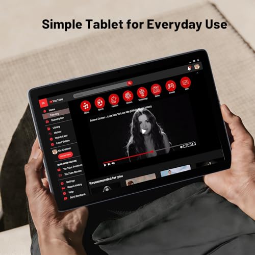 Winsing 10 Inch Android Tablet 2026, Android 15 Tablets, 12GB RAM 128GB ROM (512GB TF), Quad-Core Processor, 1280x800 HD IPS Screen, Bluetooth, WiFi Tablet for Adults/Seniors, Grey - Image 2