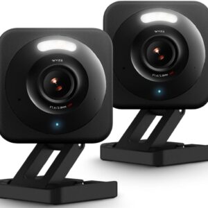 WYZE Cam v4 (Latest Model), 2.5K AI Security Camera, Indoor/Outdoor Cameras for Home Security, Baby Monitor & Pet Camera, Color Night Vision, No Subscription Required, Free Expert Help (2 Pack)