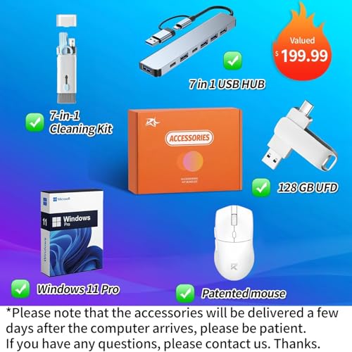 HP 17 Inch Laptop 2025, 17.3" FHD IPS Display, 64 GB RAM, 2 TB SSD, AMD Ryzen 5 7430U, AMD Radeon Graphics, Copilot-AI, Wi-Fi 6, Long Battery Life, Anti-Glare, Windows 11 Pro, w/Accessories - Image 2