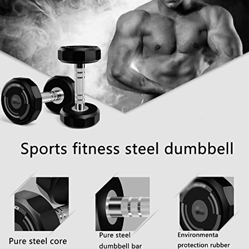 ZYCSKTL Dumbbells Set Adjustable Fillable Dumbbells Set,Household Twelve-Sided Design Professional Fitness Equipment Dumbbells, Men's and Women's Gym-Coated Dumbbells (Color : Blue-30KG*2) - Image 4