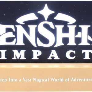NEAMEDIA THE CHARACTER COMPANY Genshin Impact : The Officially Licensed Light, Official License, LED Light for Living Room or Office, Compatible Mobile, Xbox, PS5 and PC, Gift Idea