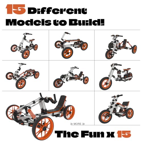 Modular Ride On Toys for Kids, 18V Electric Go Kart, Buildable STEM Car, Constructibles Over 15 Electric Vehicles, Battery Powered, Educational Creative Play for Boys and Girls - Image 2