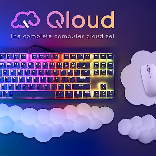 Create-ables Qloud Cloud Wrist Rest Keyboard Wrist Rest for Computer Keyboard Pad, Cloud Keyboard Wrist Rest, Wrist Pad for Keyboard, Memory Foam, Non Slip Base, Comes with Mouse Pad - White - Image 7
