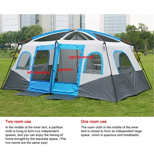 Large Tent Camping Tent 8-12 Person Family Tent 2 Bedroom,Festival Party Essential Big Tent Shelters Waterproof Tent, 4800mm-430x305x203cm - Image 6