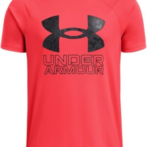Under Armour Boys Tech Hybrid Print Short Sleeve T Shirt