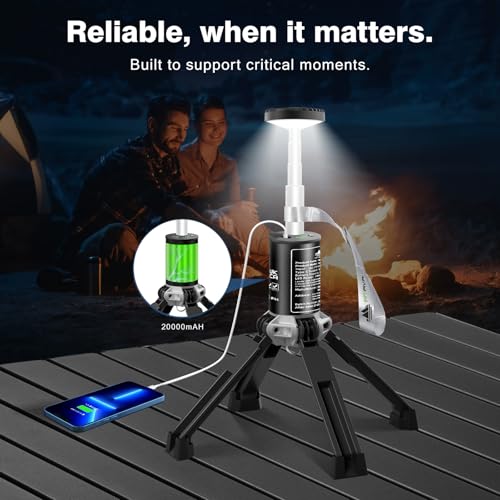 MTRVR Telescopic Camping Light — Rechargeable Outdoor Lantern with Long Runtime, Adjustable Height, Stable Aluminum Design for Camping, Emergency & Night Use - Image 4