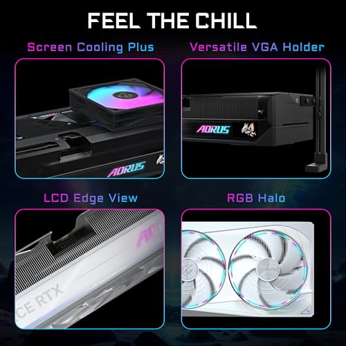 GIGABYTE AORUS GeForce RTX 5080 Master 16G Graphics Card, WINDFORCE Cooling System, 16GB 256-bit GDDR7, GV-N5080AORUS M-16GD Video Card - Image 3