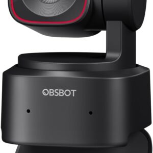 OBSBOT Tiny 2 Lite 4K Webcam for PC, AI Tracking PTZ Streaming Camera with 1/2″ Sensor, Gesture Control, 60 FPS, HDR, Microphones, Web Camera for Desktop Computer, Laptop, Meeting, Video Calls, etc.