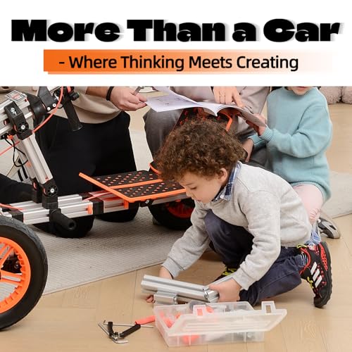 Modular Ride On Toys for Kids, 18V Electric Go Kart, Buildable STEM Car, Constructibles Over 15 Electric Vehicles, Battery Powered, Educational Creative Play for Boys and Girls - Image 6