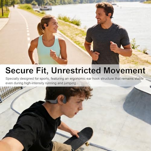 Fanisic 2026 Latest Swimming Headphones/Earbuds, Bluetooth 6.0 & MP3 with 32GB Memory IPX8 Waterproof Bone Conduction Headphones, Underwater Open Ear Headphones Secure Fit for Surfing Cycling Running - Image 7